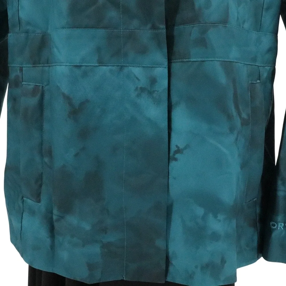 NWT Orvis Outbound Pack & Go Jacket S Water Resistant Teal Green Travel Hooded